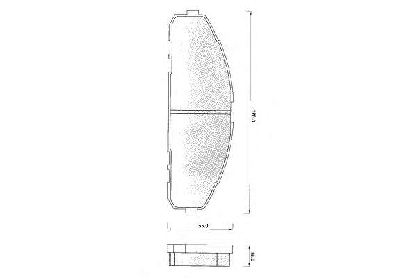 Комплект тормозных колодок, дисковый тормоз