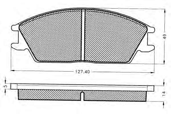Комплект тормозных колодок, дисковый тормоз