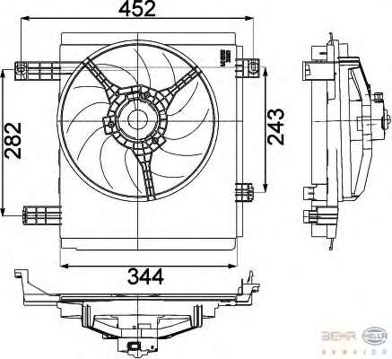 Вентилятор, охлаждение двигателя