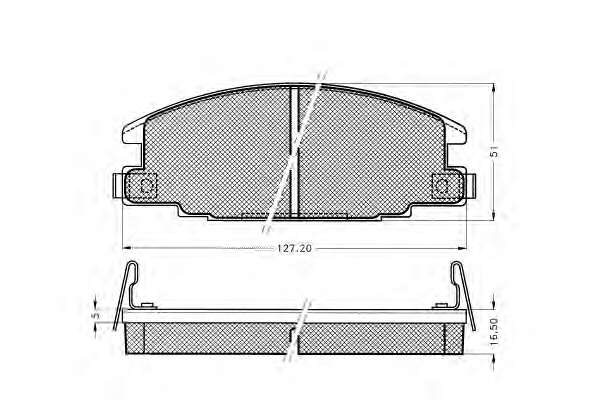 Комплект тормозных колодок, дисковый тормоз