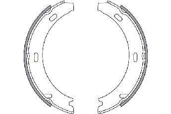 Комплект тормозных колодок, стояночная тормозная система