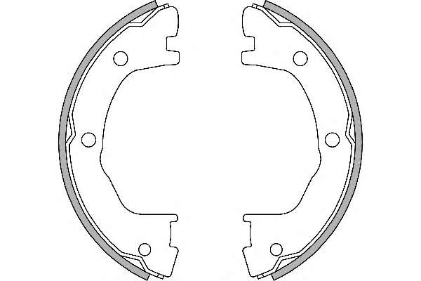 Комплект тормозных колодок, стояночная тормозная система