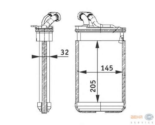 Теплообменник, отопление салона