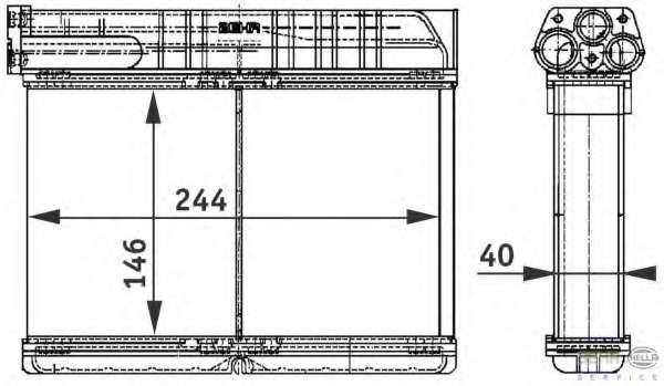 Теплообменник, отопление салона