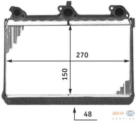 Теплообменник, отопление салона