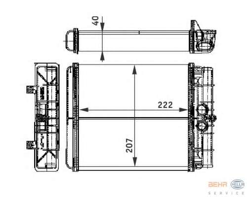 Теплообменник, отопление салона
