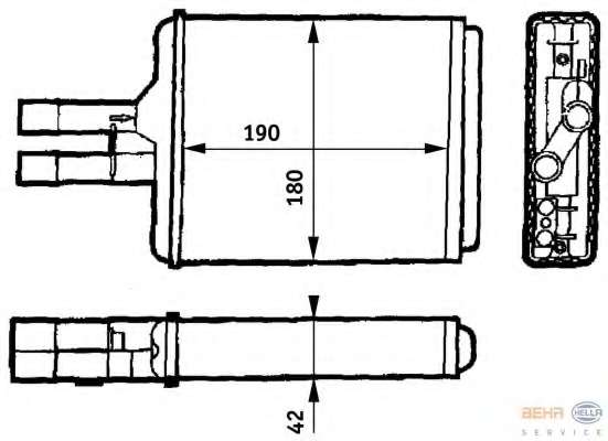 Теплообменник, отопление салона