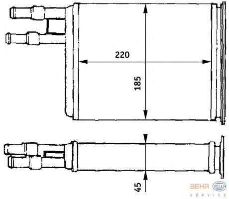 Теплообменник, отопление салона