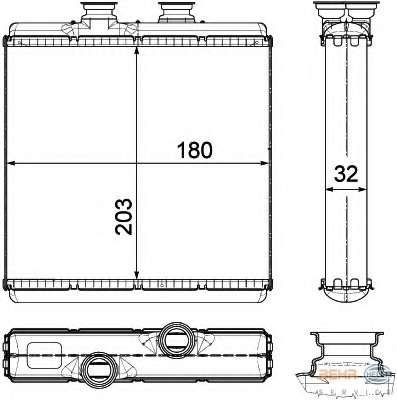 Теплообменник, отопление салона