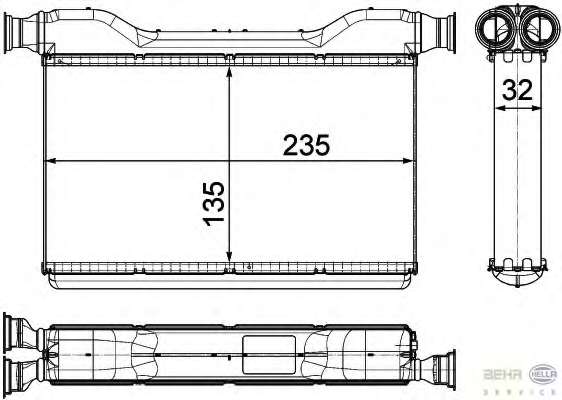 Теплообменник, отопление салона