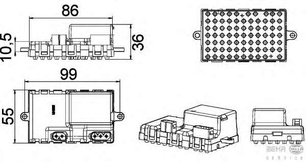 Регулятор, вентилятор салона