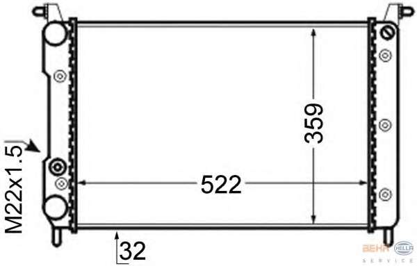 Радиатор, охлаждение двигателя