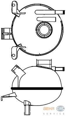 Компенсационный бак, охлаждающая жидкость