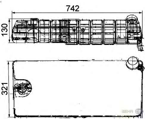 Компенсационный бак, охлаждающая жидкость