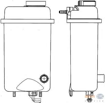 Компенсационный бак, охлаждающая жидкость