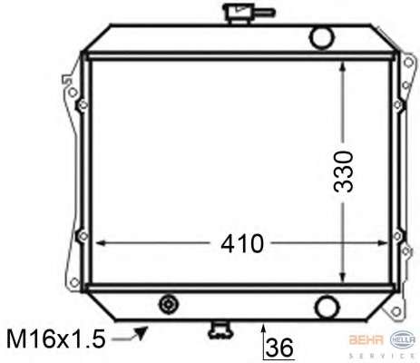 Радиатор, охлаждение двигателя