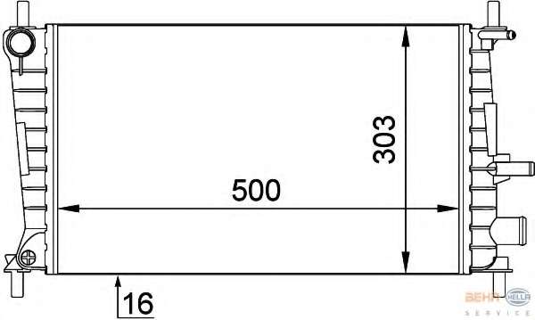 Радиатор, охлаждение двигателя