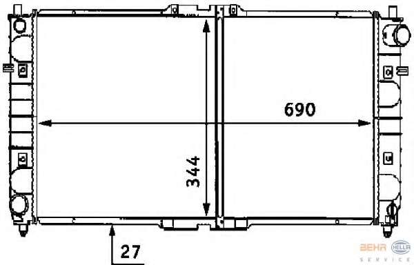Радиатор, охлаждение двигателя