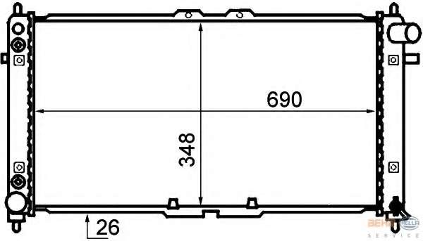 Радиатор, охлаждение двигателя
