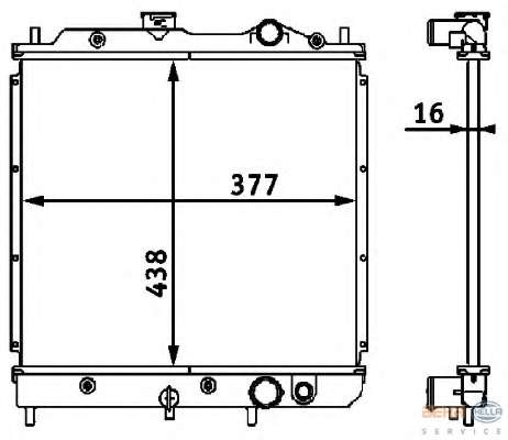 Радиатор, охлаждение двигателя