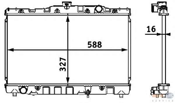 Радиатор, охлаждение двигателя