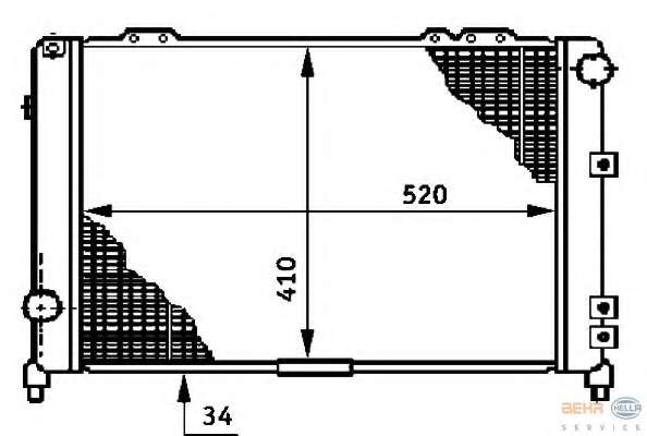 Радиатор, охлаждение двигателя