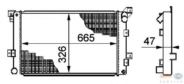 Радиатор, охлаждение двигателя