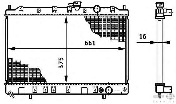 Радиатор, охлаждение двигателя