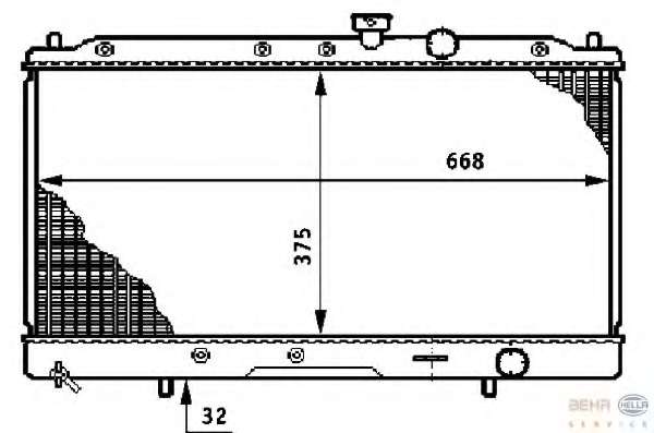 Радиатор, охлаждение двигателя