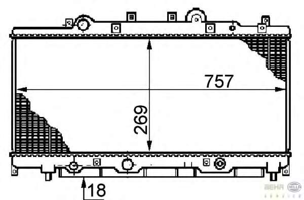 Радиатор, охлаждение двигателя