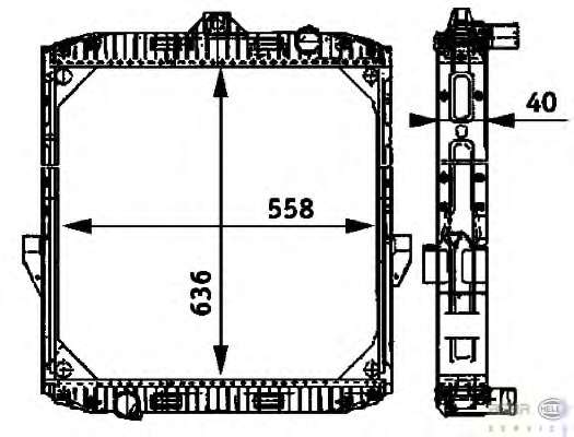 Радиатор, охлаждение двигателя
