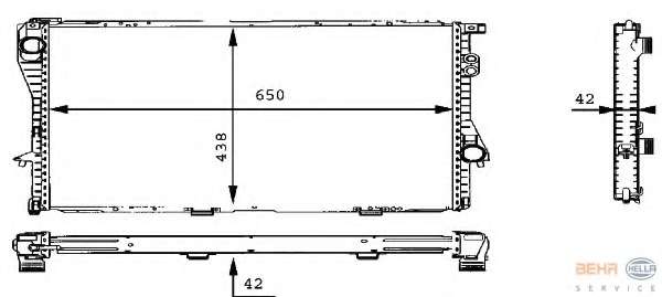 Радиатор, охлаждение двигателя
