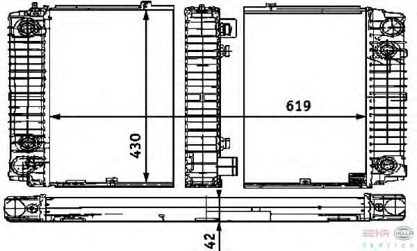 Радиатор, охлаждение двигателя