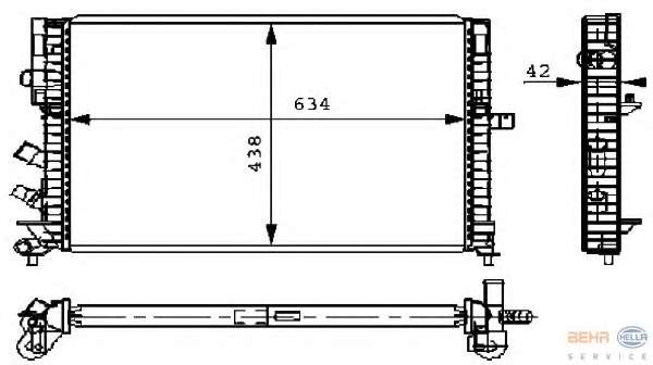 Радиатор, охлаждение двигателя