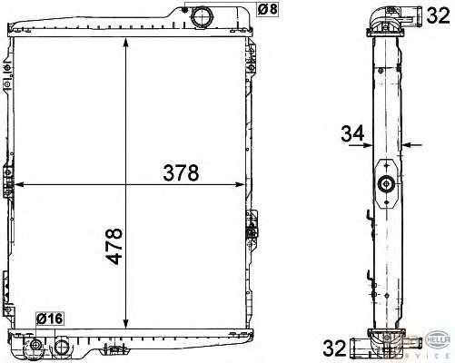 Радиатор, охлаждение двигателя