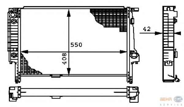 Радиатор, охлаждение двигателя