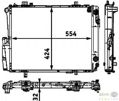 Радиатор, охлаждение двигателя