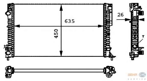 Радиатор, охлаждение двигателя