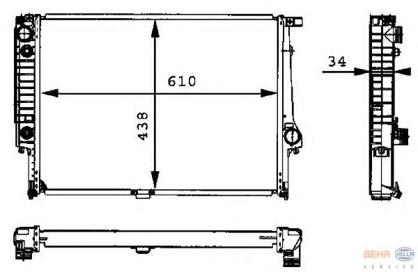 Радиатор, охлаждение двигателя