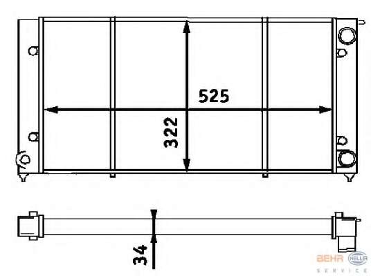 Радиатор, охлаждение двигателя