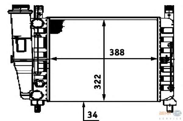 Радиатор, охлаждение двигателя
