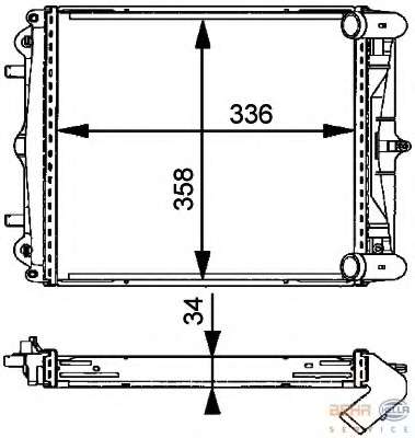 Радиатор, охлаждение двигателя