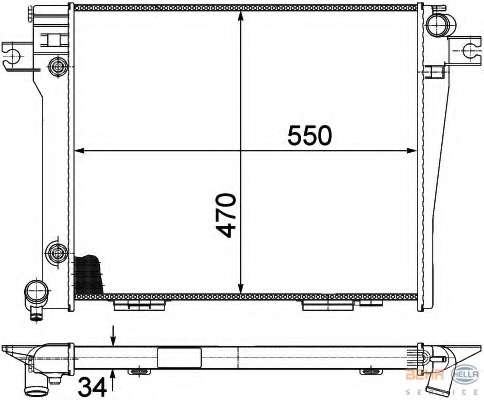 Радиатор, охлаждение двигателя
