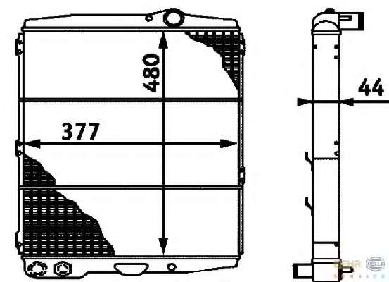 Радиатор, охлаждение двигателя