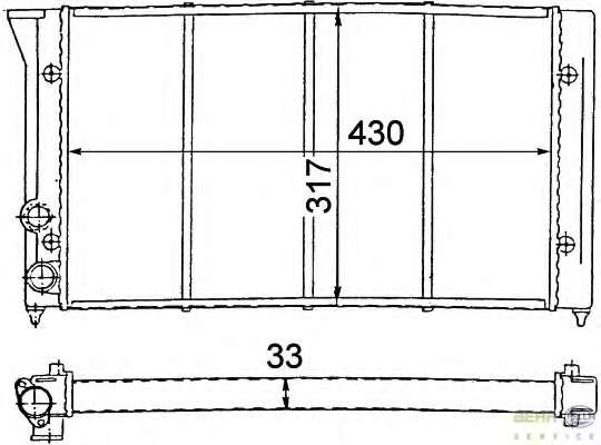 Радиатор, охлаждение двигателя