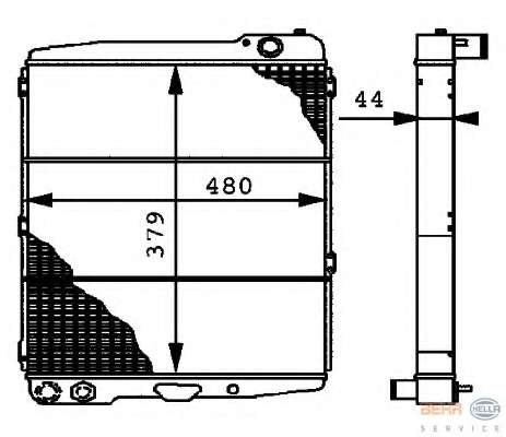 Радиатор, охлаждение двигателя