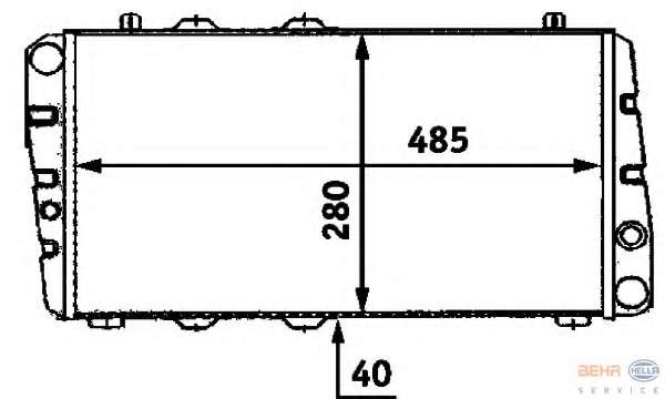 Радиатор, охлаждение двигателя