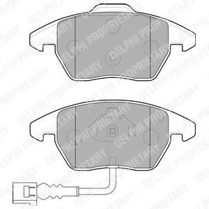 Колодки гальмівні (передні) VW Caddy/Golf/Passat/Skoda Fabia/Octavia 03- (с датч.) (Continental)