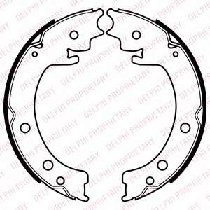 Комплект тормозных колодок, стояночная тормозная система