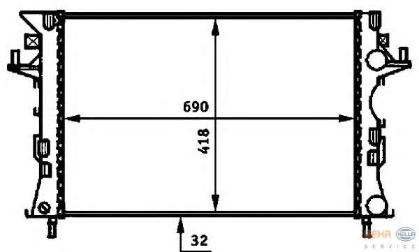 Радиатор, охлаждение двигателя